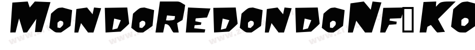 MondoRedondoNf-KOmp字体转换