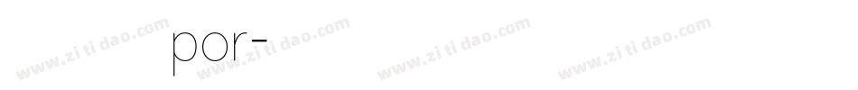 兰亭黑por字体转换
