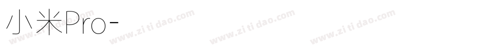 小米Pro字体转换