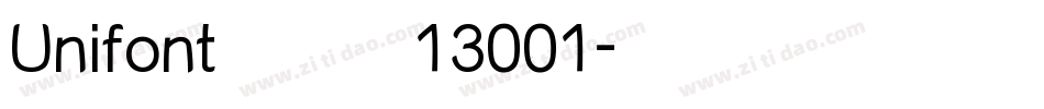 Unifont点阵黑13001字体转换