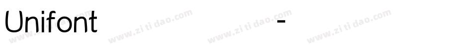 Unifont点阵黑转换器字体转换