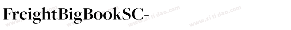 FreightBigBookSC字体转换