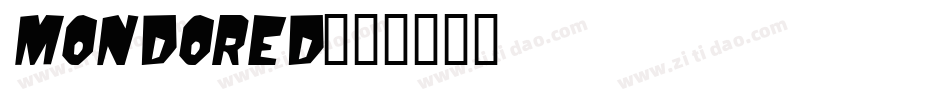 mondored字体转换