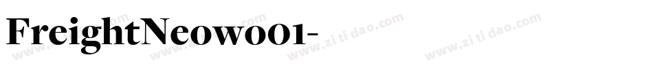 FreightNeowo01字体转换 FreightNeowo01字体转换