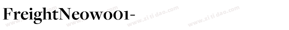 FreightNeowo01字体转换 FreightNeowo01字体转换