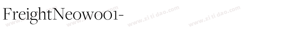 FreightNeowo01字体转换 FreightNeowo01字体转换