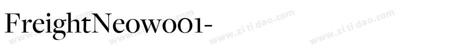 FreightNeowo01字体转换 FreightNeowo01字体转换