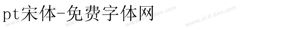 pt宋体字体转换