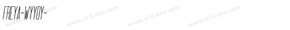 Freya-Wyy0Y字体转换