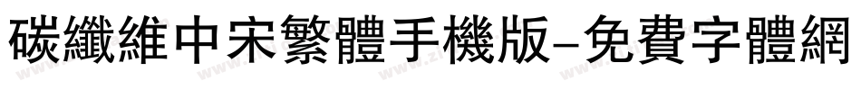 碳纤维中宋繁体手机版字体转换