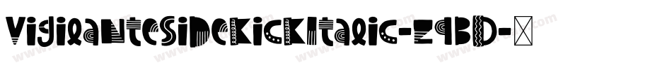 VigilanteSidekickItalic-z9BD字体转换