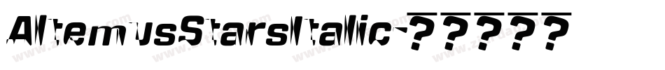 AltemusStarsItalic字体转换