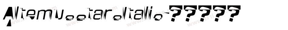 AltemusStarsItalic字体转换