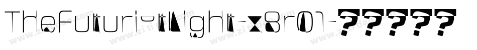 TheFuturistLight-z8r01字体转换