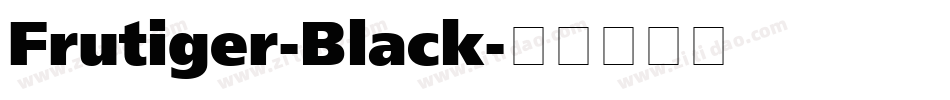 Frutiger-Black字体转换