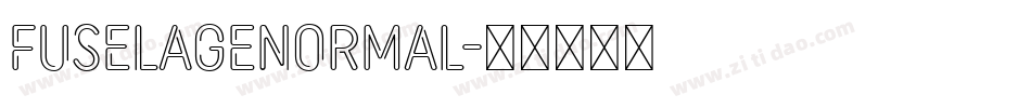 FUSELAGENORMAL字体转换