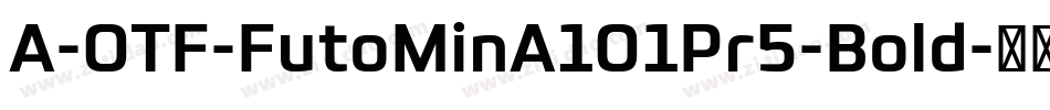 A-OTF-FutoMinA101Pr5-Bold字体转换