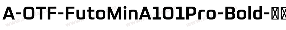A-OTF-FutoMinA101Pro-Bold字体转换