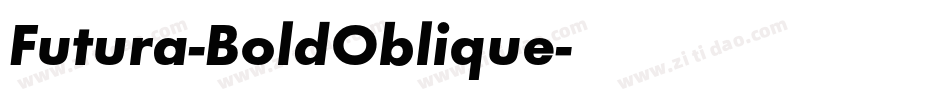 Futura-BoldOblique字体转换
