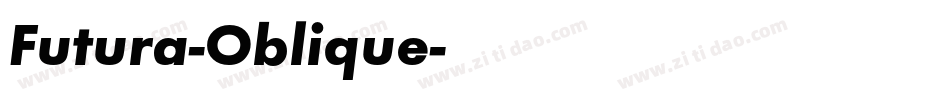 Futura-Oblique字体转换