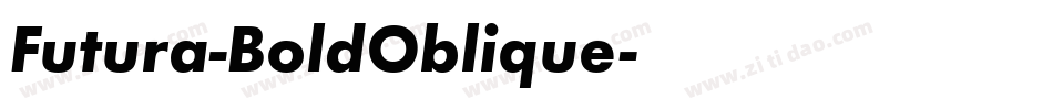 Futura-BoldOblique字体转换