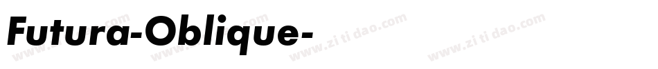 Futura-Oblique字体转换
