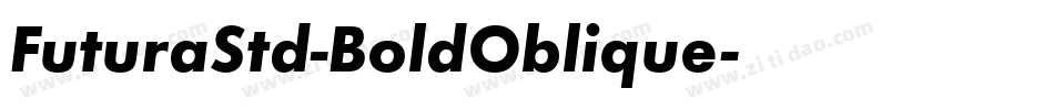 FuturaStd-BoldOblique字体转换