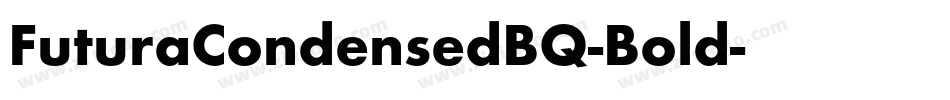 FuturaCondensedBQ-Bold字体转换
