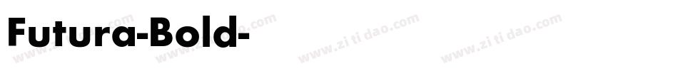 Futura-Bold字体转换