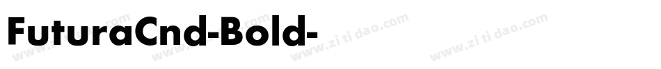 FuturaCnd-Bold字体转换