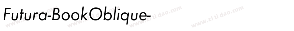 Futura-BookOblique字体转换