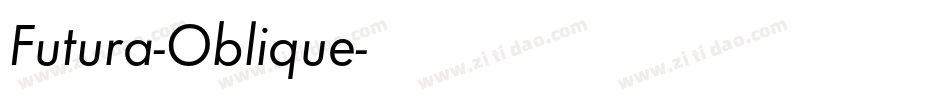 Futura-Oblique字体转换