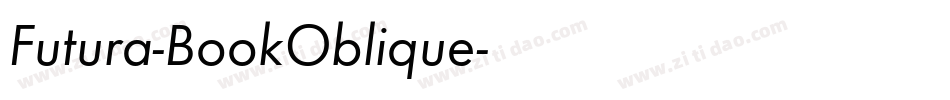 Futura-BookOblique字体转换