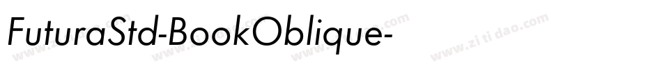 FuturaStd-BookOblique字体转换