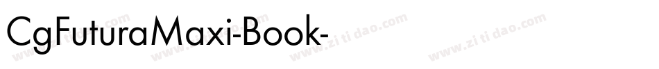 CgFuturaMaxi-Book字体转换