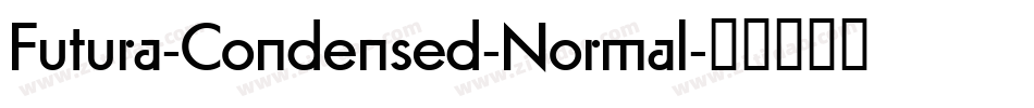 Futura-Condensed-Normal字体转换