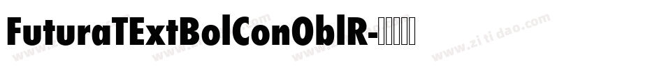 FuturaTExtBolConOblR字体转换