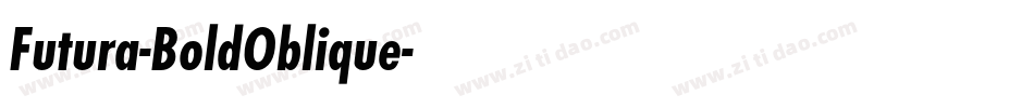 Futura-BoldOblique字体转换