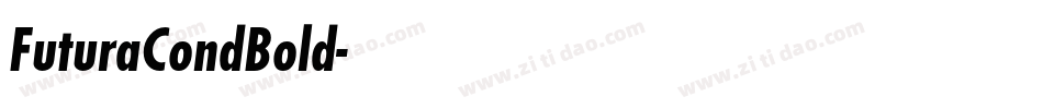 FuturaCondBold字体转换