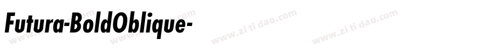 Futura-BoldOblique字体转换