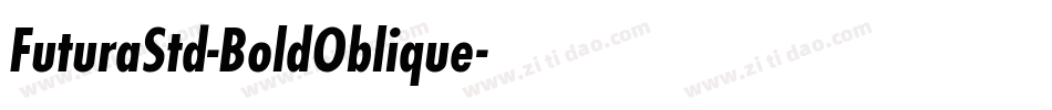 FuturaStd-BoldOblique字体转换