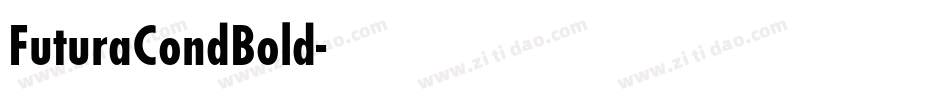 FuturaCondBold字体转换