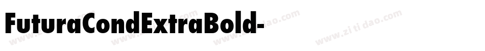 FuturaCondExtraBold字体转换
