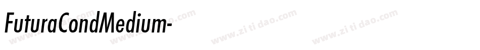 FuturaCondMedium字体转换