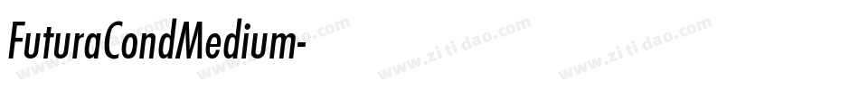 FuturaCondMedium字体转换