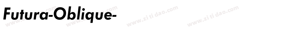 Futura-Oblique字体转换