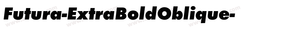 Futura-ExtraBoldOblique字体转换