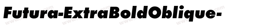 Futura-ExtraBoldOblique字体转换