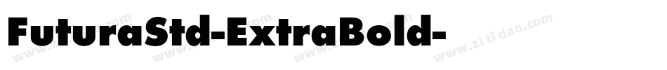 FuturaStd-ExtraBold字体转换