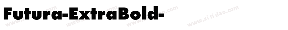 Futura-ExtraBold字体转换